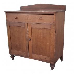 #61993 - 485$ Antique pine buffet, turned legs, square nails assembly 
