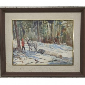 #61990 - 110$ Oil on canvas signed M.Castle, work of art