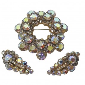 #61950 -  Vintage jewell, brooch and earring