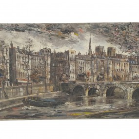 #62110 -  Huile sur toile signée, tableau, peinture 