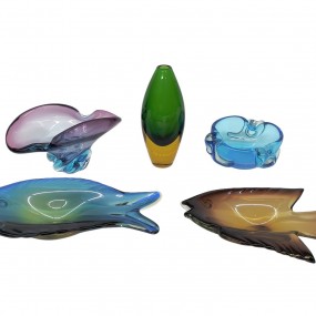 #62068 - 40$ à 60$ ch. Lot de vaisselle, verre soufflé 