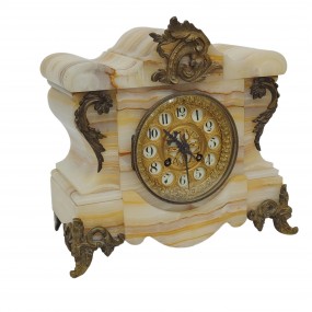 #62178 - 195$ Brass marble clock