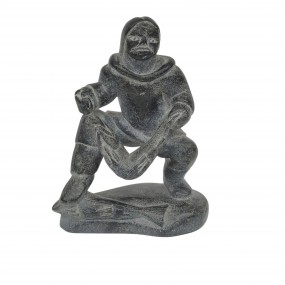 #62186 -  Vintage soap stone carving, Inuit sculpture