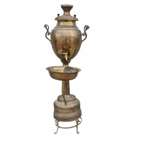#62539 -  Magnifique samovar, 4 pieds de haut, théière, anciennement utilisé pour le thé