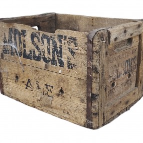 #62574 - 40$ Antique Molson's ale beer box 