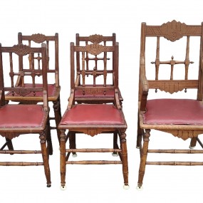 #62583 -  Antique eastlake chairs 