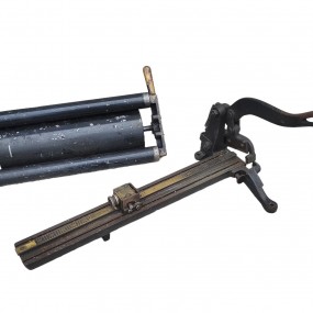 #62580 -  Printing shop tools, inking roller and (interline cutter sold)