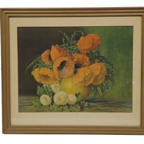 #62591 - 75$ Oil on canvas print signed M. Streckenback