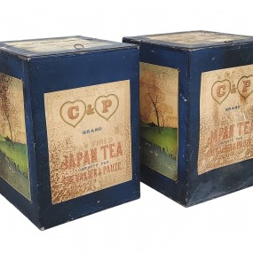 #62828 - 120$ ch. C & P brand tea store métal boxes 