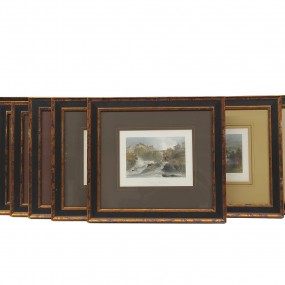 #62809 - 295$ Lot of 10 William Henry Bartlett prints with frames