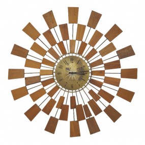 #62806 - 80$ Mid-century modern Westclox starbust wall clock 