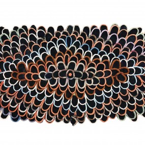 #62877 - 35$ Tapis artisanal dit tapis à langues (voir autres photos pour condition)