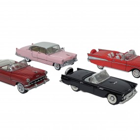 #62843 - 35$ ch. Automobiles miniatures, voitures de collection, jouets (Cadillac rouge & rose vendues)