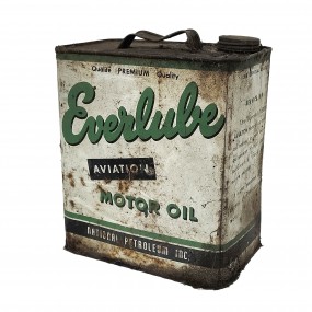 #62974 - 45$ Contenant à huile Everlube aviation motor oil, canne décorative 