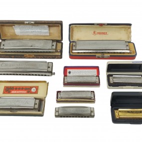 #62945 -  Lot d'anciens Harmonicas, Hohner et autres