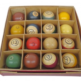 #63083 - 95$ Set of vintage colored billiard balls