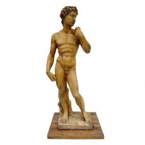 #63041 -  Decorative male nude statue inspired by classical sculpture.