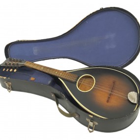 #63139 - 135$ Ancienne mandoline avec boîtier, instrument de musique 