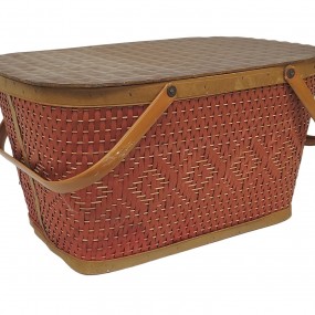 #63113 - 35$ Ancien panier à pique-nique 