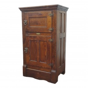 #63204 -  Joli meuble glacière en chêne, frigidaire en bois 