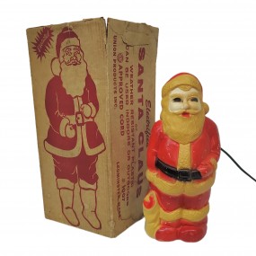 #63203 -  Décoration de noël, petit père-noël en plastique 