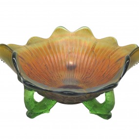 #63300 - 65$ Carnival glass bowl, dishes 