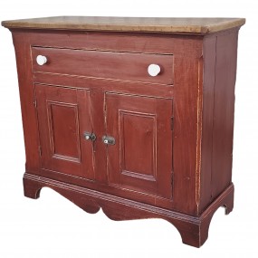 #63309 - 950$ Antique pine little buffet, left door and top has been restored 