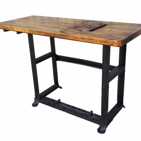 #63297 -  Little wood and metal working industrial table 