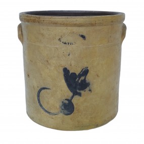 #63308 -  Nice stoneware jar signed E.L.Farrar from Iberville 