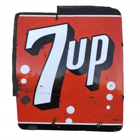 #63290 -  7up advertising porcelain metal sign 