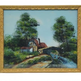 #63280 - 45$ Reverse paint on glass