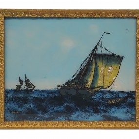 #63268 - 45$ Reverse painting glass 
