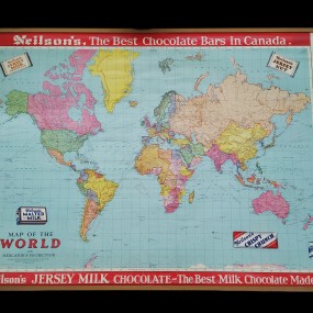#63303 - 85$ Vintage Neilson's chocolate map