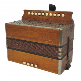 Vintage Hohner accordion, music instrument 