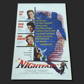 #52435 - 35$ Affiche ''poster'' publicitaire de film, cinéma, Nightfall