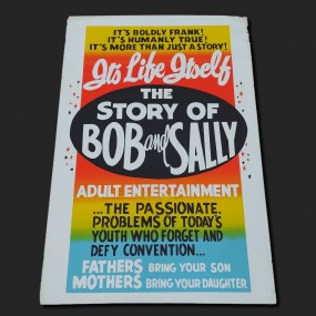 Affiche ''poster'' publicitaire de film, cinema, The story of bob and Sally