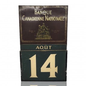Vintage advertising Banque Canadienne Nationale calendar (complete)