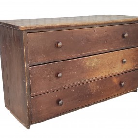 Antique pine general store 3 drawers counter 