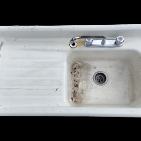 Vintage cast iron sink 