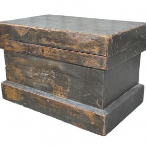 Antique little wooden pine box 
