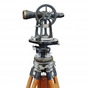 Antique theodolite on tripod