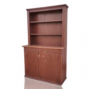 Ancienne armoire 4 portes, restaurée en vaisselier ouvert dans le passé