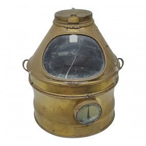 Antique boat brass compass (take a look of others pictures)