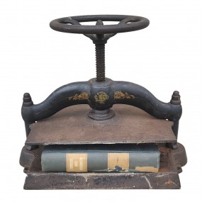 Ancienne presse à livre décorative en fonte 