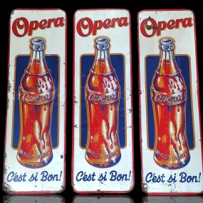 Vintage advertising Opera liquor signs