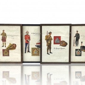 Vinmtage frames with military pictures