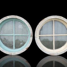 Antique bull eye windows 