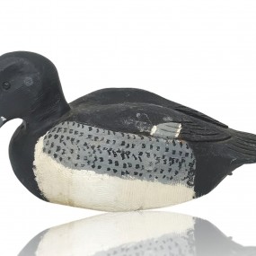 Duck hunting wooden decoy 