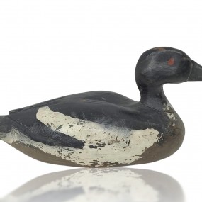 Vintage wooden decoy by Hormidas Viau