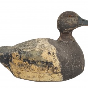 Decorative wooden duck hunting decoy 